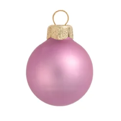 12ct Rosewood Pink Matte Finish Christmas Ball Ornaments 2.75" (70mm)