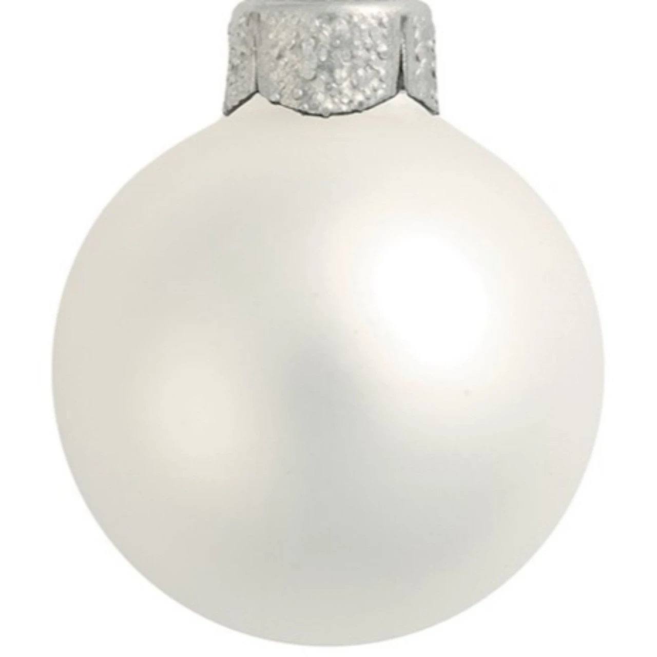 6ct Silver Matte Glass Christmas Ball Ornaments 4" (100mm) 2 6ct Silver Matte Glass Christmas Ball Ornaments 4" (100mm) - Image 2