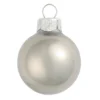 8ct Silver Pearl Christmas Ball Ornaments 3.25" (80mm)