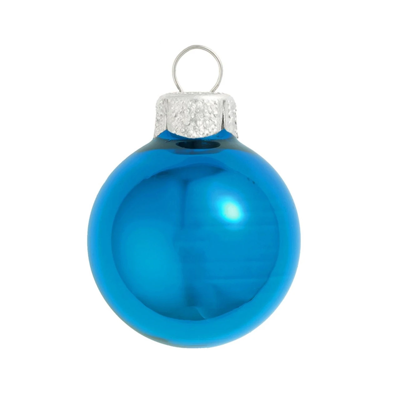 28ct Wedgewood Blue Pearl Glass Christmas Ball Ornaments 2" (50mm) 1 28ct Wedgewood Blue Pearl Glass Christmas Ball Ornaments 2" (50mm)