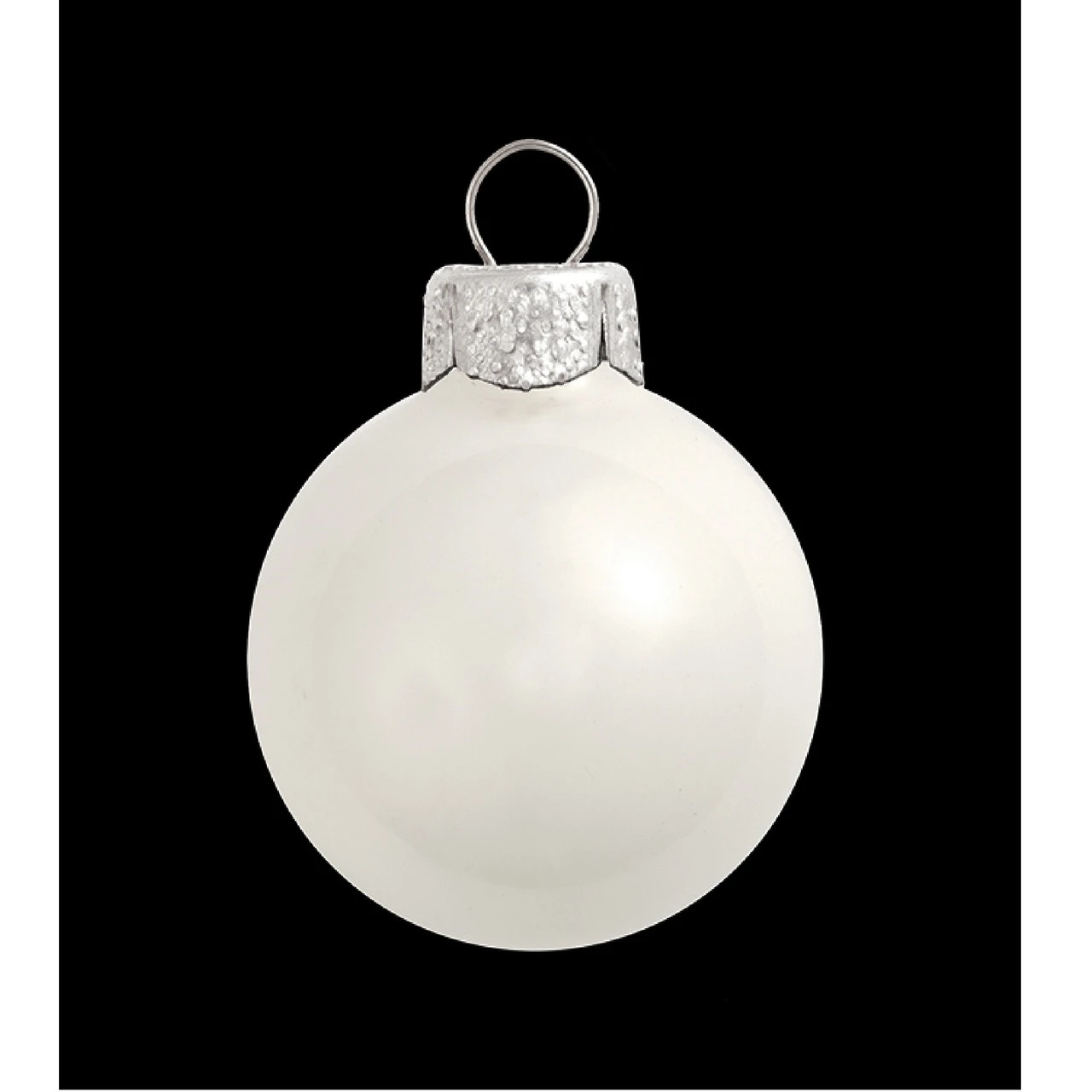 8ct Shiny White Glass Ball Christmas Ornaments 3.25" (80mm) 1 8ct Shiny White Glass Ball Christmas Ornaments 3.25" (80mm)