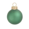 Matte Soft Green Glass Ball Christmas Ornament 7" (180mm)