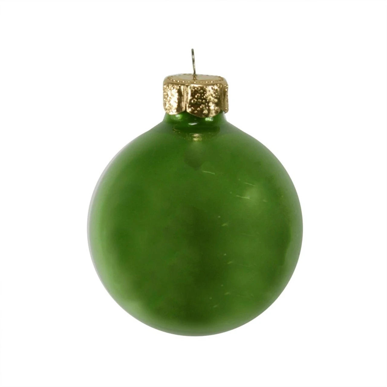 12ct Green Pearl Christmas Glass Ball Ornaments 2.75" (70mm) 1 12ct Green Pearl Christmas Glass Ball Ornaments 2.75" (70mm)