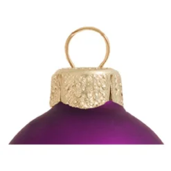 28ct Soft Purple Matte Glass Christmas Ball Ornaments 2" (50mm) -Christmas Trees Shop dwhi 28622 03 16342.1667684717
