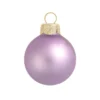 2ct Soft Lavender Glass Matte Christmas Ball Ornaments 6" (150mm)