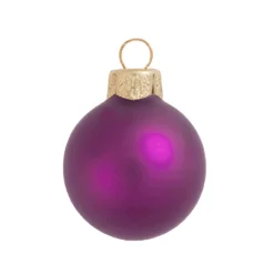 6ct Matte Soft Rose Pink Glass Ball Christmas Ornaments 4" (100mm)