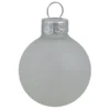 6ct Clear Frost Glass Ball Christmas Ornaments 4" (100mm)