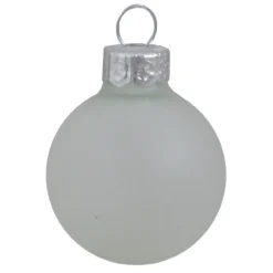 6ct Clear Frost Glass Ball Christmas Ornaments 4" (100mm)