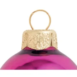 6ct Soft Rose Pink Shiny Glass Ball Christmas Ornaments 4" (100mm) -Christmas Trees Shop dwhi 28745 3 79657.1667685187