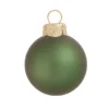 2ct Shale Green Matte Glass Christmas Ball Ornaments 6" (150mm)