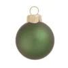 Matte Shale Green Glass Ball Christmas Ornament 7" (180mm)
