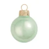 40ct Shale Green Pearl Glass Christmas Ball Ornaments 1.5" (40mm)
