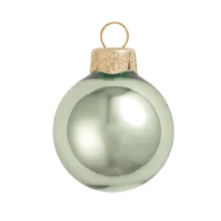 Shiny Shale Green Glass Ball Christmas Ornament 7" (180mm)