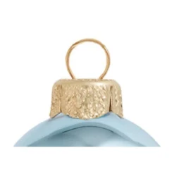 28ct Sky Blue Shiny Glass Christmas Ball Ornaments 2" (50mm) -Christmas Trees Shop dwhi 28872 03 97150.1667684693