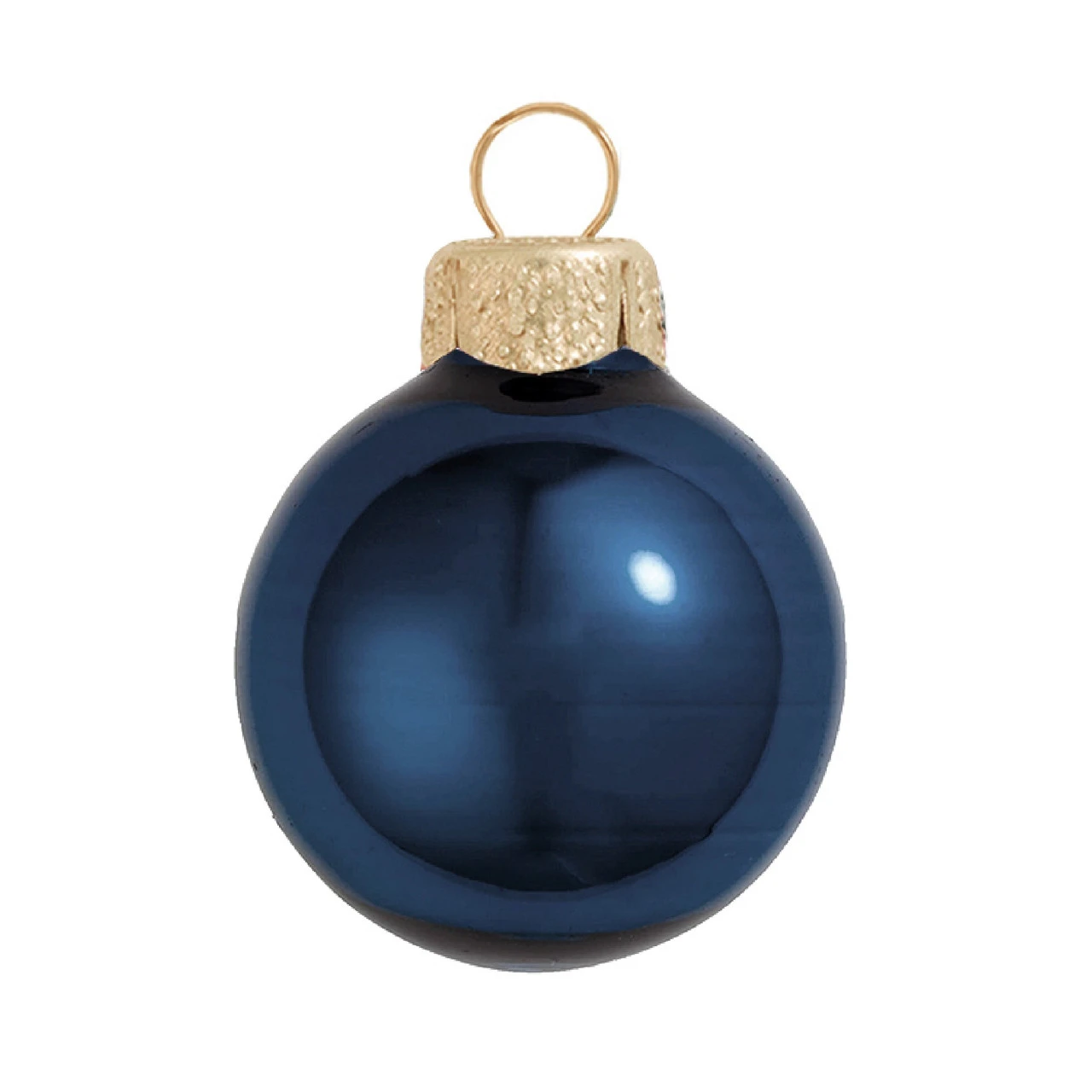 Midnight Blue Pearl Glass Ball Christmas Ornament 7" (180mm) 1 Midnight Blue Pearl Glass Ball Christmas Ornament 7" (180mm)