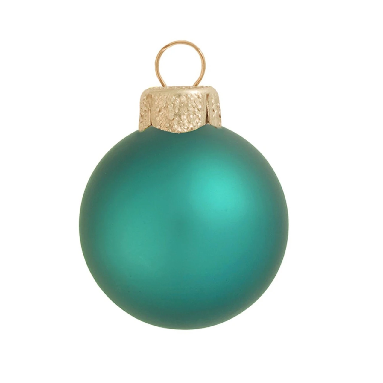 40ct Turquoise Green Matte Glass Christmas Ball Ornaments 1.5" (40mm) 1 40ct Turquoise Green Matte Glass Christmas Ball Ornaments 1.5" (40mm)