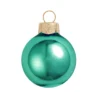 Shiny Blue Glass Ball Round Christmas Ornament 7" (180mm)