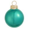 6ct Turquoise Green Pearl Christmas Ball Ornaments 4" (100mm)