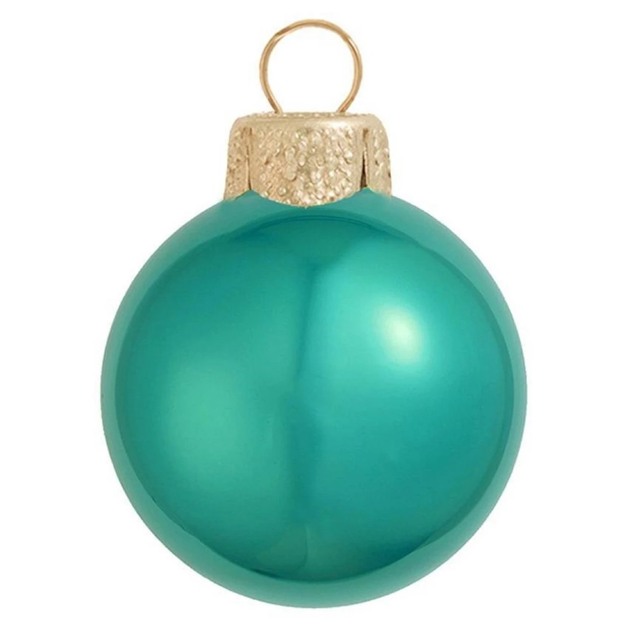 Pearl Blue Glass Ball Round Christmas Ornament 7" (180mm) 1 Pearl Blue Glass Ball Round Christmas Ornament 7" (180mm)