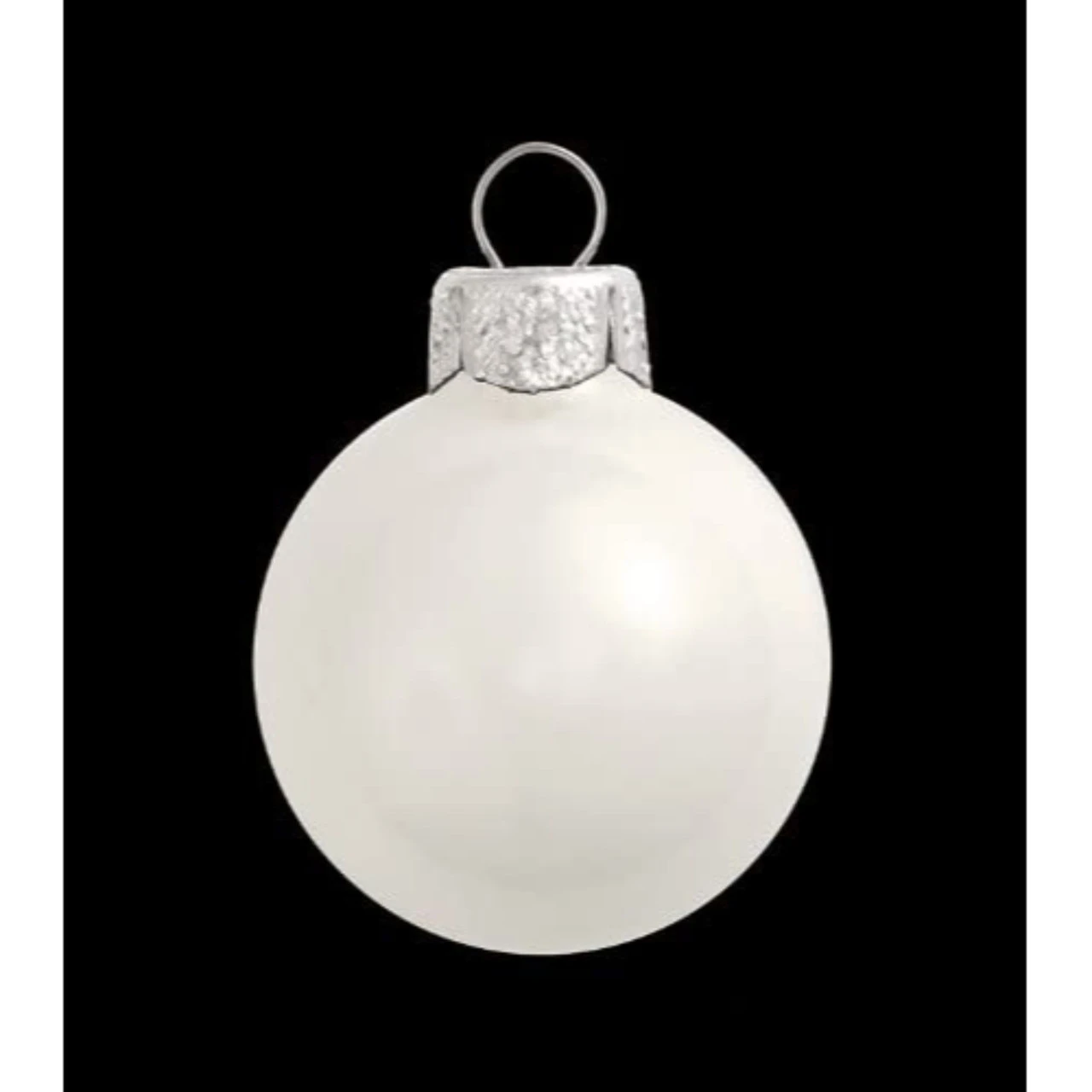 40ct Snow White Matte Glass Ball Christmas Ornaments 1.25" 2 40ct Snow White Matte Glass Ball Christmas Ornaments 1.25" - Image 2