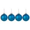 Etheral Blue Glass Christmas Ornament
