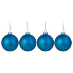 Etheral Blue Glass Christmas Ornament