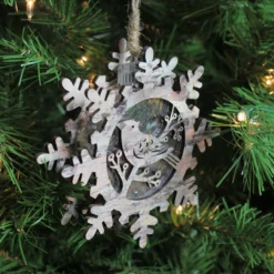 6" Brown And Gray Pre-Lit Snowflake With Bird Christmas Ornament -Christmas Trees Shop e179bphauaxsylsttvr69vi007bapau8 10741.1667575975