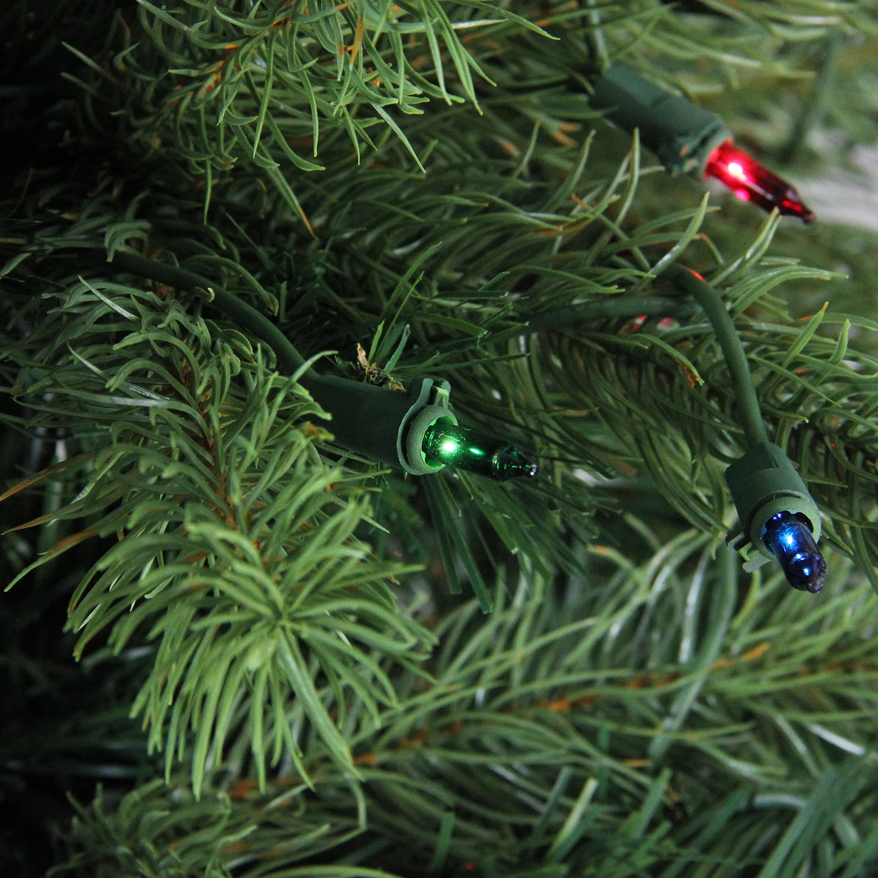 4' Pre-Lit Full Noble Fir Artificial Christmas Tree - Multi-Color Lights 2 4' Pre-Lit Full Noble Fir Artificial Christmas Tree - Multi-Color Lights - Image 2