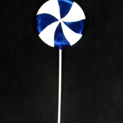 40" Blueberry Swirl Lollipop Christmas Ornament