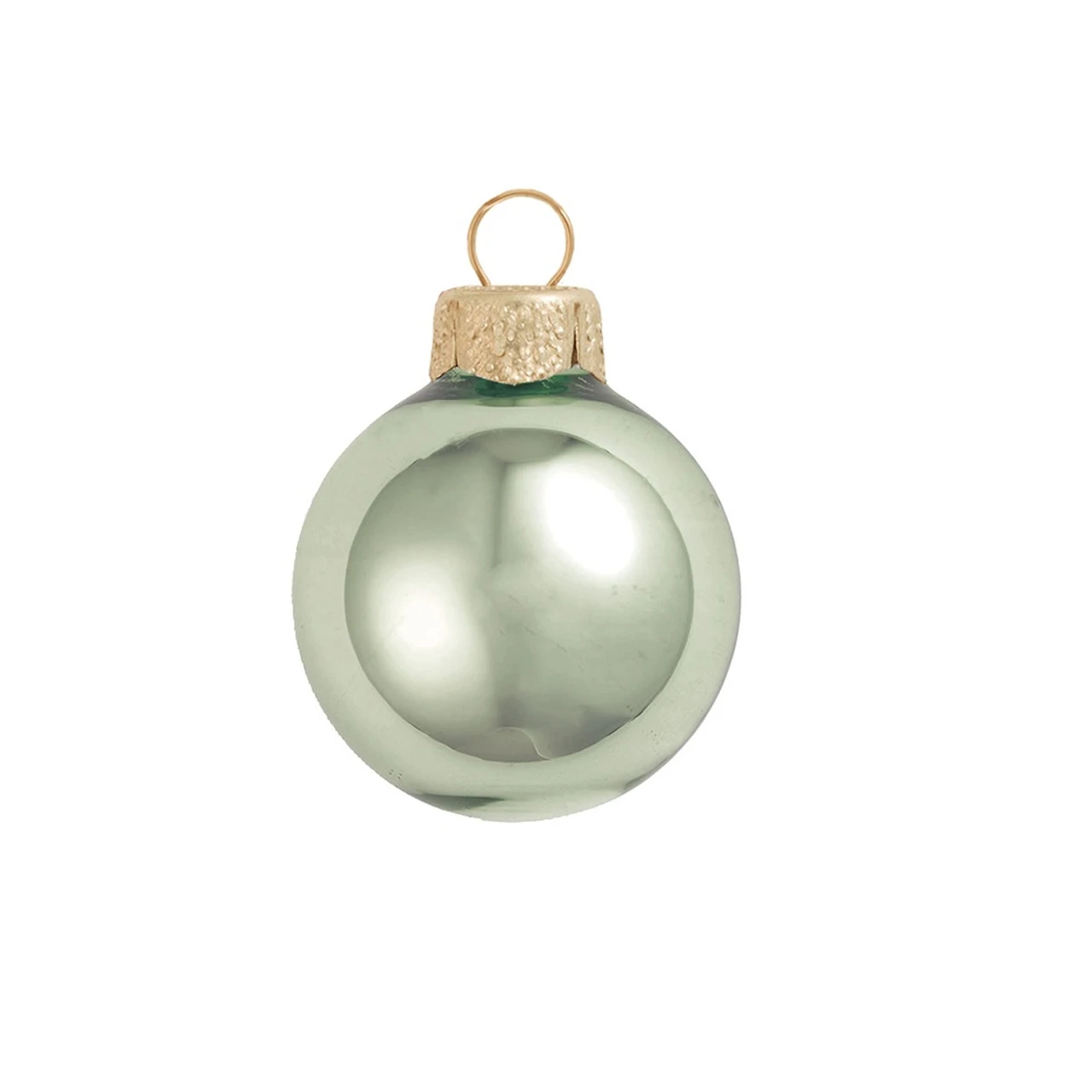 40ct Shale Green Shiny Glass Christmas Ball Ornaments 1.25" (30mm) 1 40ct Shale Green Shiny Glass Christmas Ball Ornaments 1.25" (30mm)