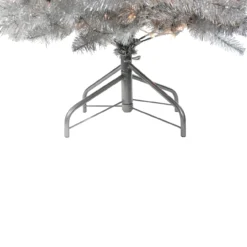 4.5' Pre-Lit Silver Metallic Tinsel Artificial Christmas Tree - Clear Lights -Christmas Trees Shop fy6xydltdel1cz1wyyrwwpjxg4avmtky 81015.1684855729