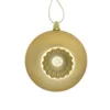 6ct Vegas Gold Shatterproof Matte Christmas Ball Ornaments 4" (100mm)