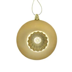 6ct Vegas Gold Shatterproof Matte Christmas Ball Ornaments 4" (100mm)