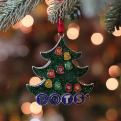 3" Silver Plated DOTS Candy Logo Christmas Tree Ornament With European Crystals -Christmas Trees Shop hmrntqersgvng0ppdknnwghyvcf8kizn 15591.1667491183
