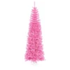 10' Pre-Lit Pencil Sparkling Artificial Christmas Tree - Pink Lights