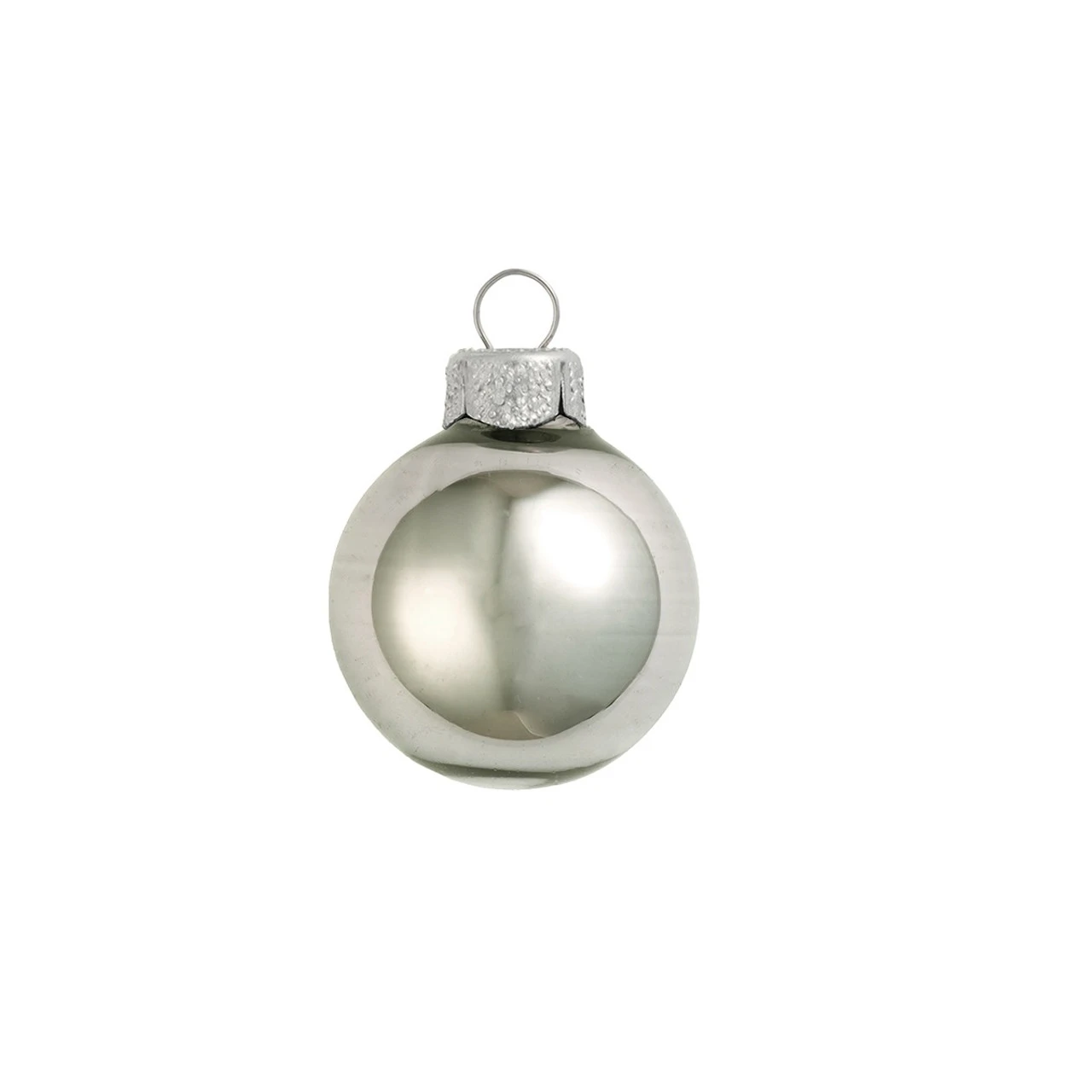 40ct Pewter Gray Shiny Finish Glass Ball Christmas Ornaments 1.5" (40mm) 1 40ct Pewter Gray Shiny Finish Glass Ball Christmas Ornaments 1.5" (40mm)