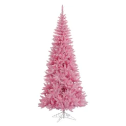 7.5' Pre-Lit Medium Ashley Spruce Artificial Christmas Tree - Pink And Clear Lights