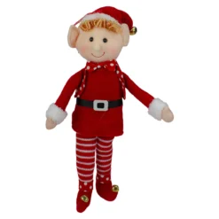 15" Boy Elf In Red Sweater Christmas Ornament