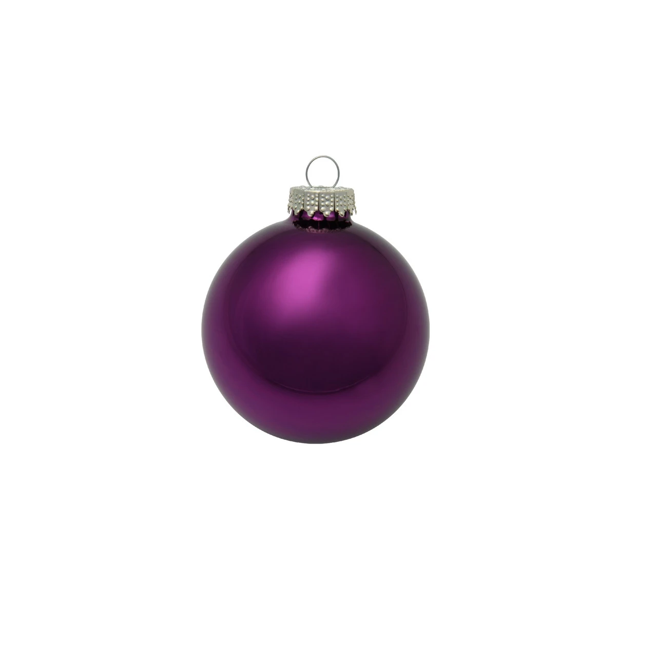 40ct Purple Shiny Glass Christmas Ball Ornaments 1.25" (30mm) 1 40ct Purple Shiny Glass Christmas Ball Ornaments 1.25" (30mm)