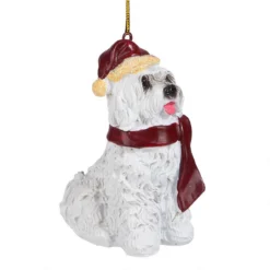 3.5" White Maltese Dog Christmas Ornament -Christmas Trees Shop maltese 2 11907.1667614957