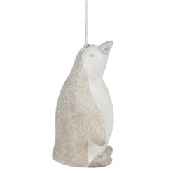 4" White Glitter Standing Penguin Christmas Hanging Ornament -Christmas Trees Shop meravic r7082 3 50469.1667490749