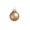 40ct Cognac Brown Matte Glass Ball Christmas Ornaments 1.5" (40mm)