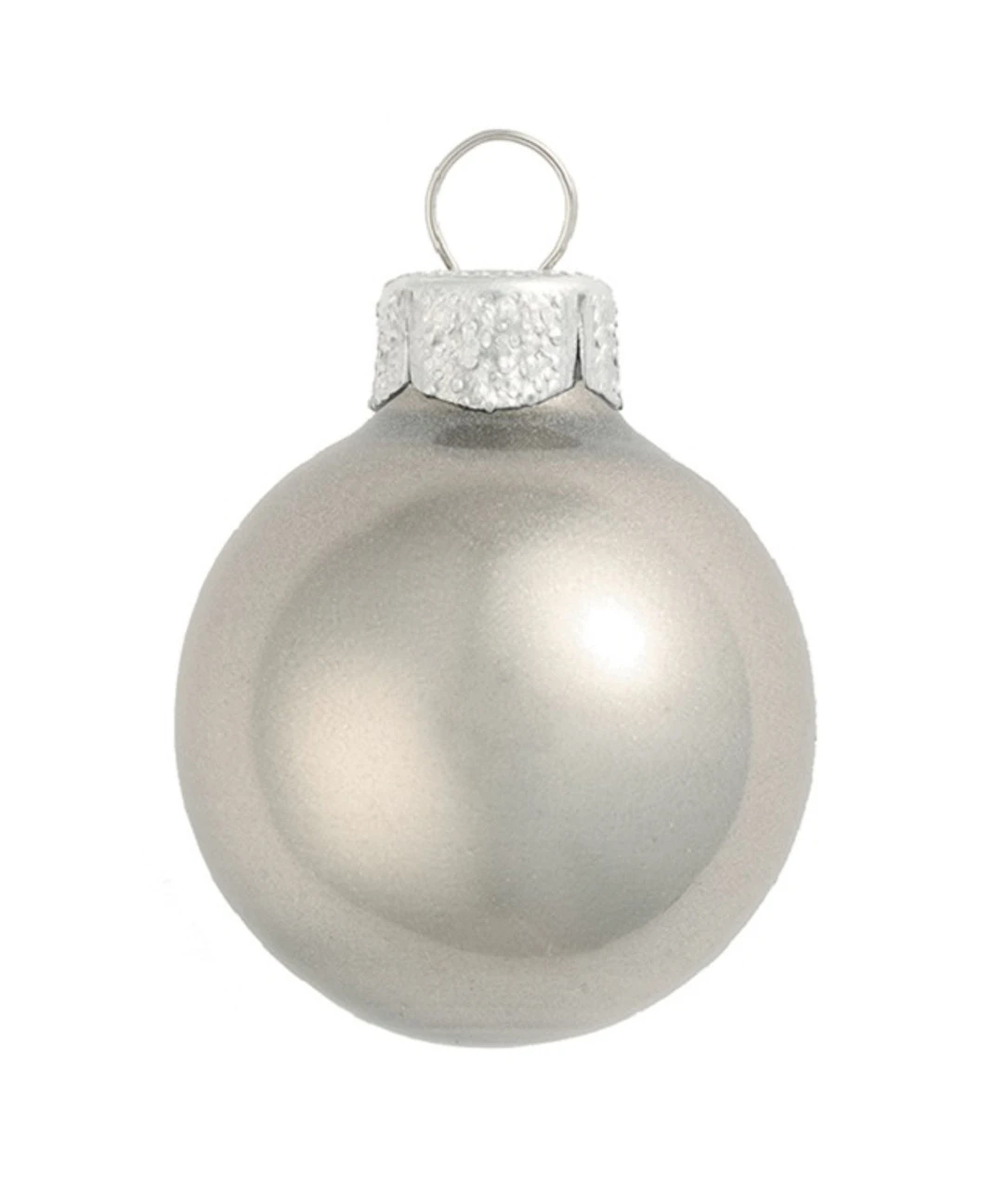 4ct Silver Metallic Glass Christmas Ball Ornaments 4.75" (120mm) 1 4ct Silver Metallic Glass Christmas Ball Ornaments 4.75" (120mm)