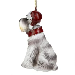 3.5" Gray Mini Schnauzer Dog Christmas Ornament -Christmas Trees Shop minis 6 03689.1667614657