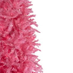 7.5' Pre-Lit Pink Tinsel Slim Artificial Christmas Tree - Pink Lights -Christmas Trees Shop northlight20gb91013 1 73837.1667573279