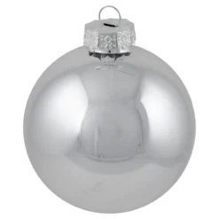 72ct Silver Shiny And Matte Christmas Glass Ball Ornaments 4" (100mm) 8 72ct Silver Shiny And Matte Christmas Glass Ball Ornaments 4" (100mm) -Christmas Trees Shop northlight20wy15216 04 16419.1667576169