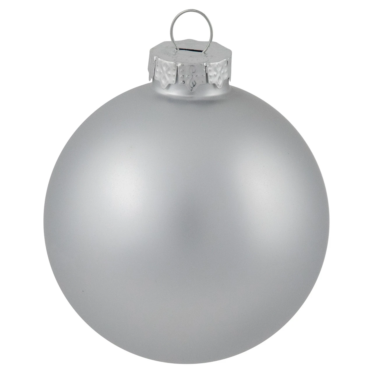 72ct Silver Shiny And Matte Christmas Glass Ball Ornaments 4" (100mm) 5 72ct Silver Shiny And Matte Christmas Glass Ball Ornaments 4" (100mm) - Image 5
