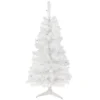 4' Pre-Lit Slim White Pine Artificial Christmas Tree - Blue Lights