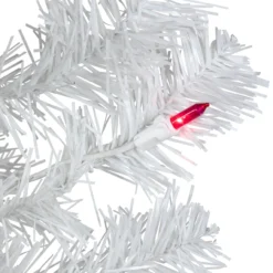 3' Pre-Lit White Iridescent Pine Slim Artificial Christmas Tree - Pink Lights -Christmas Trees Shop northlight b03901 5 updated 23769.1667658036