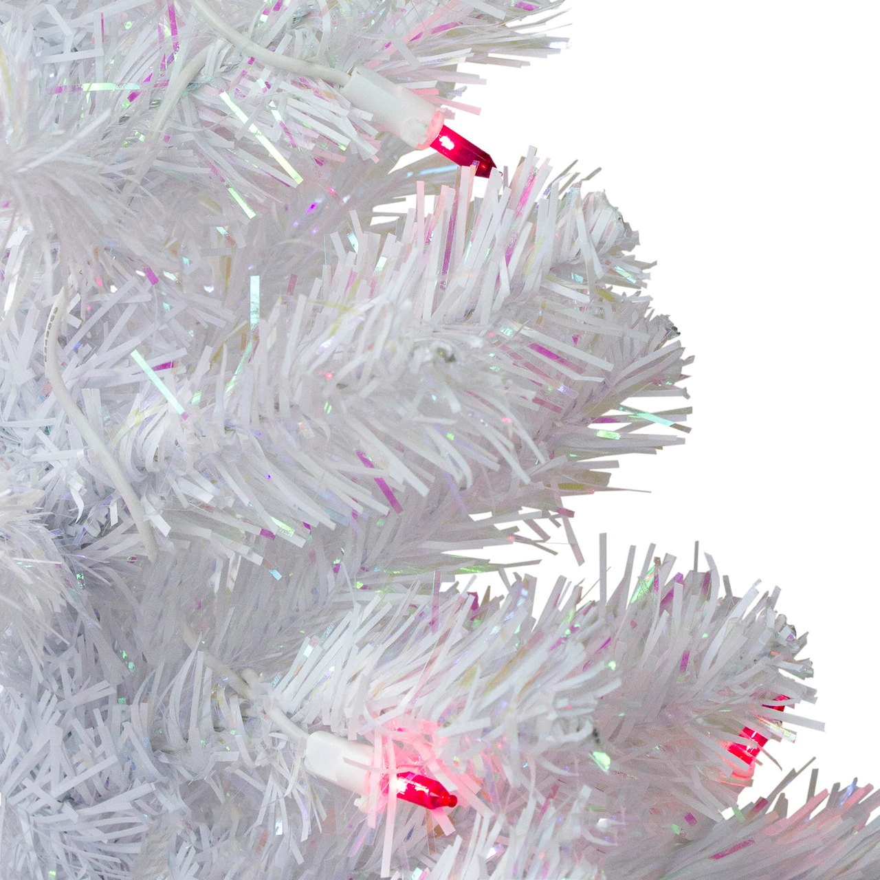 2' Pre-Lit White Pine Slim Artificial Christmas Tree - Pink Lights 2 2' Pre-Lit White Pine Slim Artificial Christmas Tree - Pink Lights - Image 2